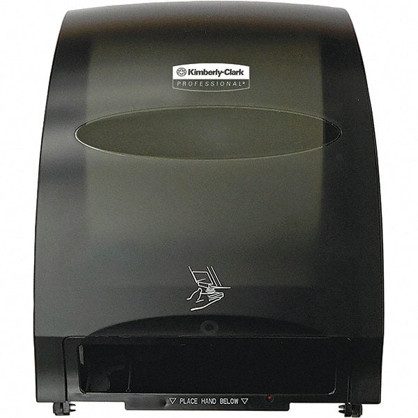 Kimberly-Clark Professional - Hands Free, Metal/Plastic Paper Towel Dispenser - 15.76" High x 12.7" Wide x 9.572" Deep, 1 Roll, Smoke (Color) - Exact Tooling