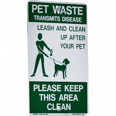 DOGIPOT - Pet Waste Station Accessories Type: Reflective Pet Sign Material: Aluminum - Exact Tooling