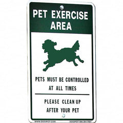 DOGIPOT - Pet Waste Station Accessories Type: Reflective Pet Sign Material: Aluminum - Exact Tooling