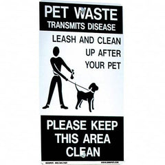 DOGIPOT - Pet Waste Station Accessories Type: Reflective Pet Sign Material: Aluminum - Exact Tooling