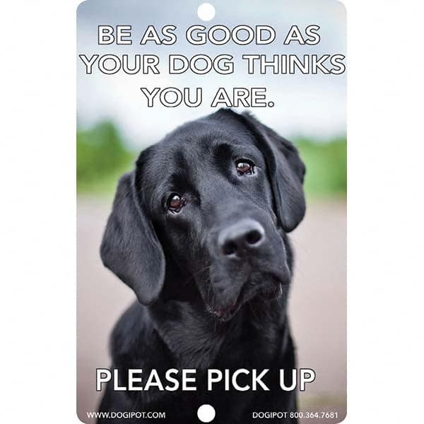 DOGIPOT - Pet Waste Station Accessories Type: Reflective Pet Sign Material: Aluminum - Exact Tooling
