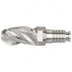 Kennametal - Ball End Mill Heads Mill Diameter (mm): 16.00 Mill Diameter (Decimal Inch): 0.6299 - Exact Tooling