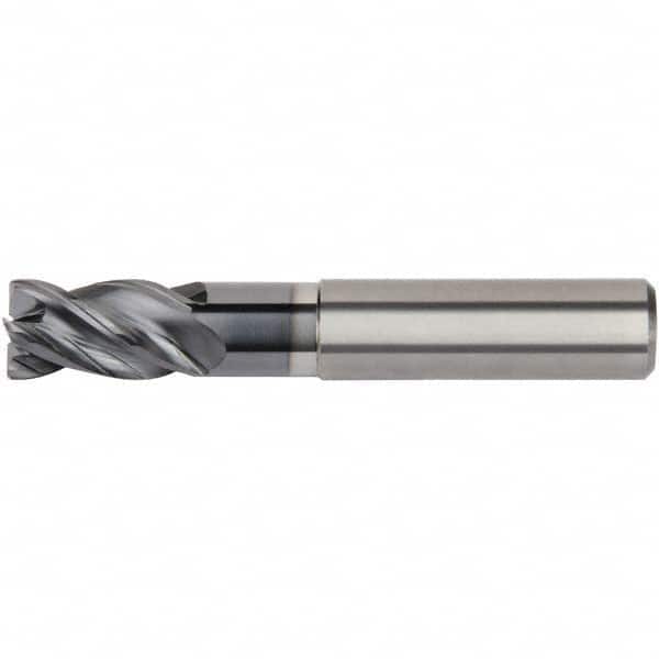 Kennametal - 10mm Diam 4 Flute Solid Carbide 1mm Corner Radius End Mill - Exact Tooling