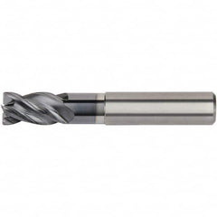 Kennametal - 10mm Diam 4 Flute Solid Carbide 1mm Corner Radius End Mill - Exact Tooling