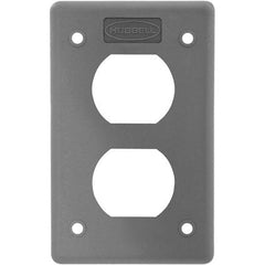 Hubbell Wiring Device-Kellems - Electrical Outlet Box & Switch Box Accessories Accessory Type: Box Cover Material: Thermoplastic - Exact Tooling