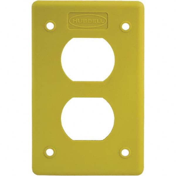 Hubbell Wiring Device-Kellems - Electrical Outlet Box & Switch Box Accessories Accessory Type: Box Cover Material: Thermoplastic - Exact Tooling