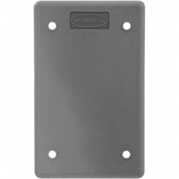 Hubbell Wiring Device-Kellems - Electrical Outlet Box & Switch Box Accessories Accessory Type: Box Cover Material: Thermoplastic - Exact Tooling