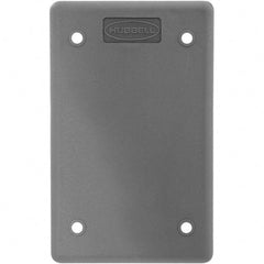 Hubbell Wiring Device-Kellems - Electrical Outlet Box & Switch Box Accessories Accessory Type: Box Cover Material: Thermoplastic - Exact Tooling