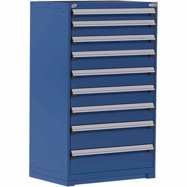 Rousseau Metal - Modular Storage Cabinets Number of Drawers: 9.000 Height (Inch): 60 - Exact Tooling