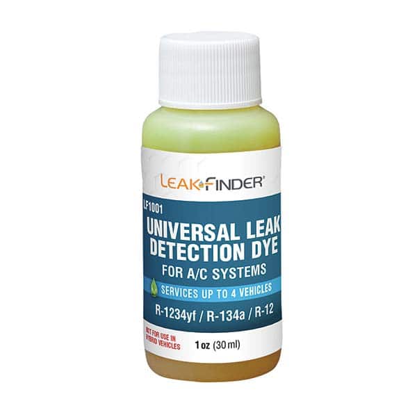 Leak Finder - Automotive Leak Detection Dyes Applications: Refrigeration Container Size: 1 oz. - Exact Tooling