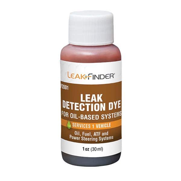 Leak Finder - Automotive Leak Detection Dyes Applications: Engine Oil; Transmission Fluid; Fuel Container Size: 1 oz. - Exact Tooling