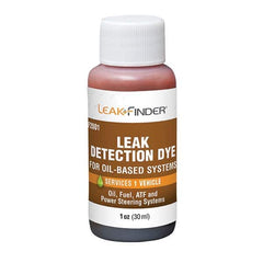 Leak Finder - Automotive Leak Detection Dyes Applications: Engine Oil; Transmission Fluid; Fuel Container Size: 1 oz. - Exact Tooling