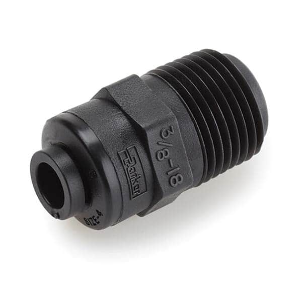 Parker - Plastic Push-To-Connect Tube Fittings Type: Male Connector Tube Outside Diameter (Inch): 1/4 - Exact Tooling