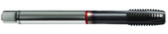 M18x2.5 6H 4-Flute Cobalt Red Ring Spiral Point Plug Tap-TiCN - Exact Tooling