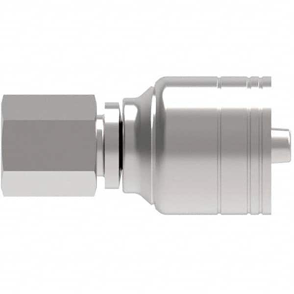 Eaton - Hydraulic Hose Fittings & Couplings Type: Female Swivel DIN 24 Seat Light Hose Diameter: 1/4 (Inch) - Exact Tooling