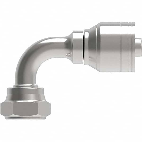 Eaton - Hydraulic Hose Fittings & Couplings Type: BSPP 60 Cone Female 90 Elbow Hose Diameter: 3/4 (Inch) - Exact Tooling