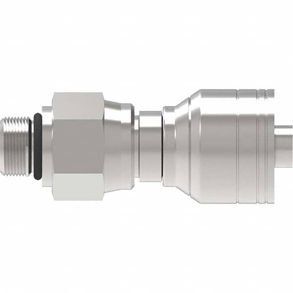 Eaton - Hydraulic Hose Fittings & Couplings Type: Male Straight Thread O-Ring Swivel Hose Diameter: 9/16 (Inch) - Exact Tooling