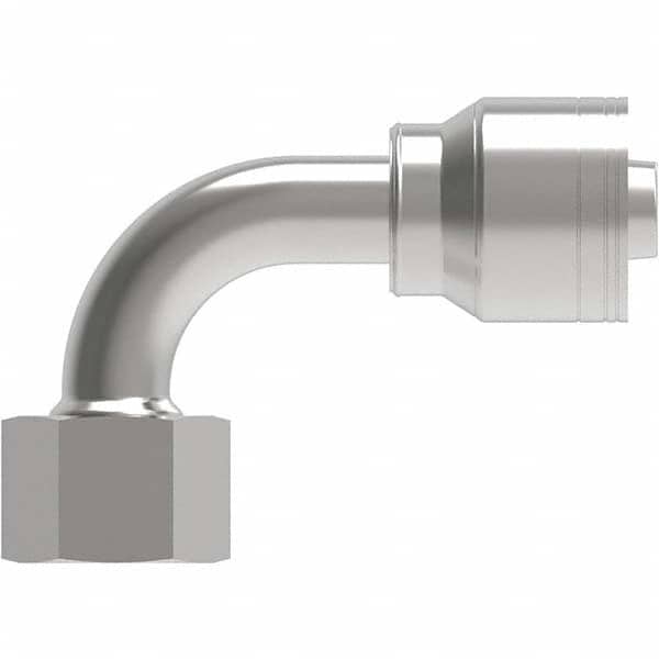 Eaton - Hydraulic Hose Fittings & Couplings Type: Female Swivel DIN 24 Seat 90 Light Hose Diameter: 19/32 (Inch) - Exact Tooling