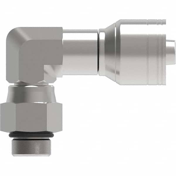 Eaton - Hydraulic Hose Fittings & Couplings Type: 90 Elbow O-Ring Boss Swivel Hose Diameter: 3/4 (Inch) - Exact Tooling