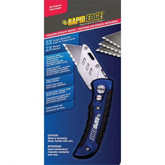 Rapid Edge - Pocket & Folding Knives Knife Type: Utility Blade Folding Knife Edge Type: Serrated - Exact Tooling