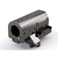 Global CNC Industries - Turret & VDI Tool Holders; Type: Mori ID Block ; Clamping System: 124mm X 95mm ; Tool Axis: ID ; Through Coolant: No ; Additional Information: 4 Mounting Holes - Exact Tooling