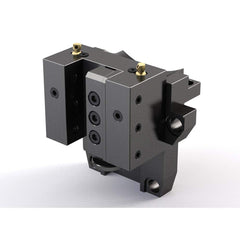 Global CNC Industries - Turret & VDI Tool Holders; Type: Mori OD Turning Block ; Clamping System: 124mm X 95mm ; Tool Axis: OD ; Through Coolant: No ; Outside Diameter (Decimal Inch): 1.2500 ; Additional Information: 4 Mounting Holes - Exact Tooling