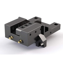 Global CNC Industries - Turret & VDI Tool Holders; Type: Mori OD Facing Block ; Clamping System: 124mm X 95mm ; Tool Axis: OD ; Through Coolant: No ; Outside Diameter (Decimal Inch): 1.2500 ; Additional Information: 4 Mounting Holes - Exact Tooling