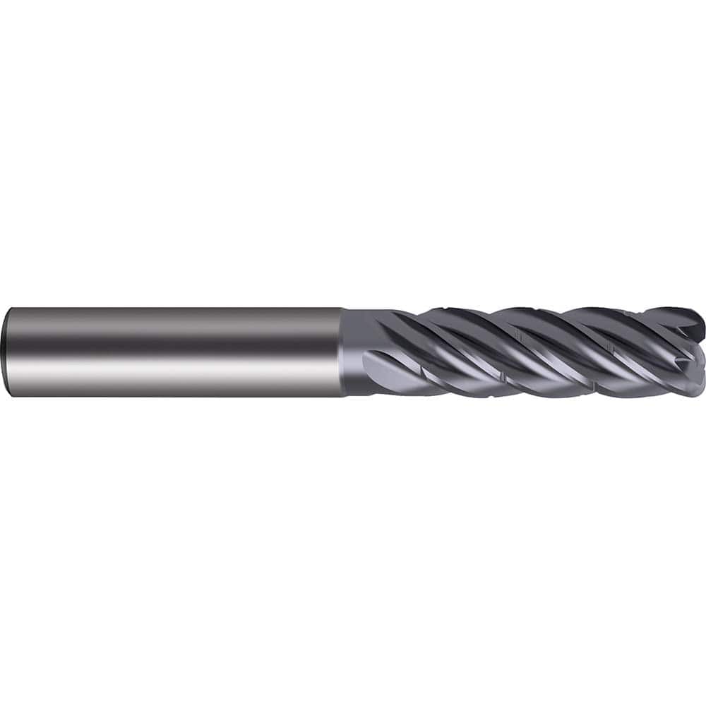 Guhring - 12mm Diam 5 Flute Carbide 1.5mm Corner Radius End Mill - Exact Tooling