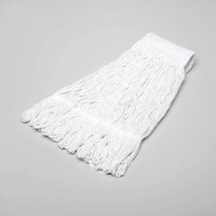 Ability One - Wet Mop Heads & Pads; Style: Loop End ; Material: Rayon; Acrylic; PET ; Approximate Weight (oz.): 20 ; Mop Color: White ; Headband Size (Inch): 5-1/2 ; Connection Type: Clamp Jaw - Exact Tooling