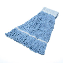Ability One - Wet Mop Heads & Pads; Style: Loop End ; Material: Rayon; Acrylic; PET ; Approximate Weight (oz.): 24 ; Mop Color: Blue ; Headband Size (Inch): 5-1/2 ; Connection Type: Clamp Jaw - Exact Tooling