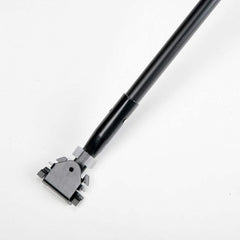 Ability One - Mop Handles; For Use With: Dust Mop ; Connection Type: Snap-On ; Handle Length (Inch): 60 ; Handle Material: Metal ; Handle Style: Straight - Exact Tooling