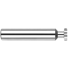 Harvey Tool - 1/2" Cut Diam, 1/8" Cut Width, 1/2" Shank, Straight-Tooth Woodruff Keyseat Cutter - Exact Tooling