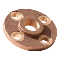 Merit Brass - Brass & Chrome Pipe Fittings Type: Threaded Flange Fitting Size: 1 - Exact Tooling