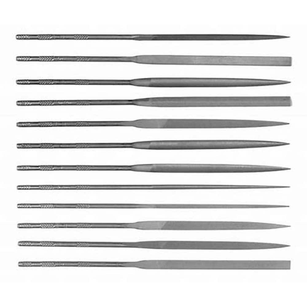 Simonds File - File Sets File Set Type: Needle File Types Included: Square; Round; Half Round; Slitting; Flat; Marking; Knife; Crossing; Three Square; Barrette; Equalling - Exact Tooling