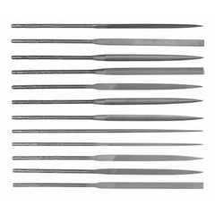 Simonds File - File Sets File Set Type: Needle File Types Included: Square; Round; Half Round; Slitting; Flat; Marking; Knife; Crossing; Three Square; Barrette; Equalling - Exact Tooling