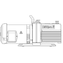 Welch - Rotary Vane-Type Vacuum Pumps; Horsepower: 0.4 ; Voltage: 208/230/460 ; Cubic Feet per Minute: 5.60 ; Length (Decimal Inch): 22.4000 ; Width (Decimal Inch): 6.1000 ; Height (Inch): 9.2 - Exact Tooling