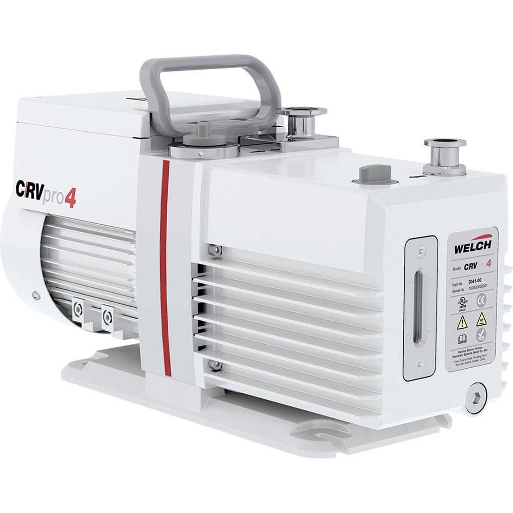Welch - Rotary Vane-Type Vacuum Pumps; Horsepower: 0.5 ; Voltage: 115V ; Cubic Feet per Minute: 2.80 ; Length (Decimal Inch): 15.1000 ; Width (Decimal Inch): 6.1000 ; Height (Inch): 9.2 - Exact Tooling