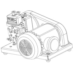 Welch - Rotary Vane-Type Vacuum Pumps; Horsepower: 0.33 ; Voltage: 115V/230V ; Cubic Feet per Minute: 0.90 ; Length (Decimal Inch): 17.8000 ; Width (Decimal Inch): 9.0000 ; Height (Inch): 12.56 - Exact Tooling