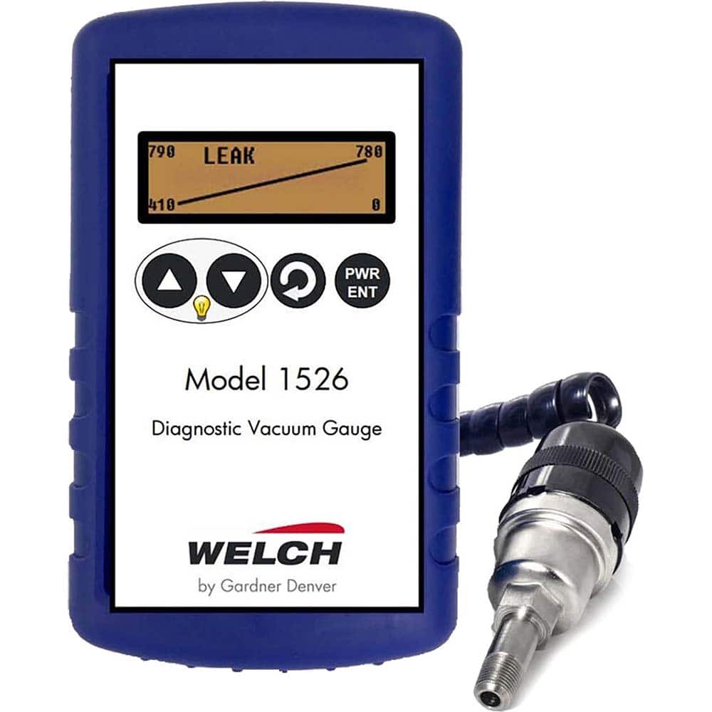 Welch - Air Compressor & Vacuum Pump Accessories; Type: Vacuum Gauge Kit ; For Use With: Welch-lmvac Vacuum Systems - Exact Tooling