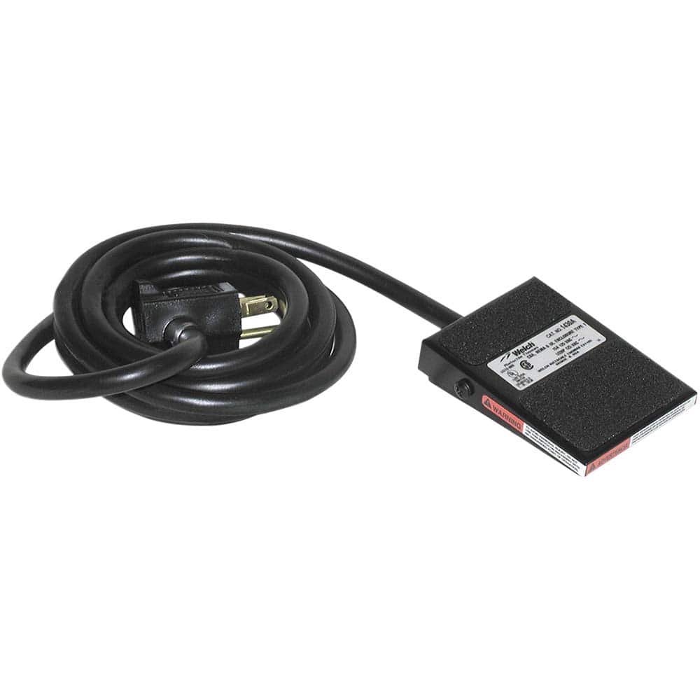 Welch - Air Compressor & Vacuum Pump Accessories; Type: On Off Foot Switch ; For Use With: Welch-lmvac Vacuum Systems - Exact Tooling