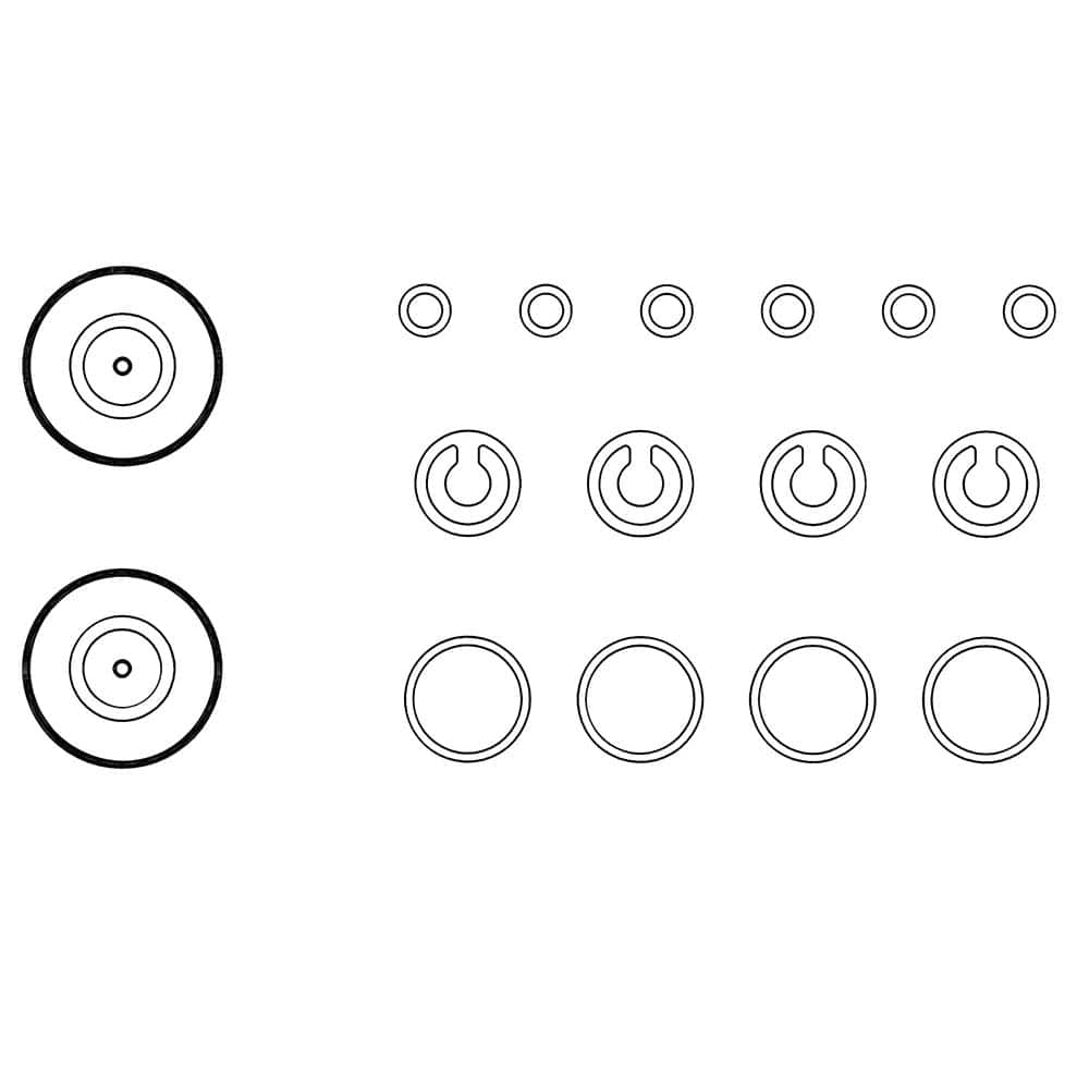 Welch - Air Compressor & Vacuum Pump Accessories; Type: Diaprhm Pump Service Kit ; For Use With: 054ZP/104EP - Exact Tooling
