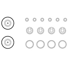 Welch - Air Compressor & Vacuum Pump Accessories; Type: Diaprhm Pump Service Kit ; For Use With: 054ZP/104EP - Exact Tooling