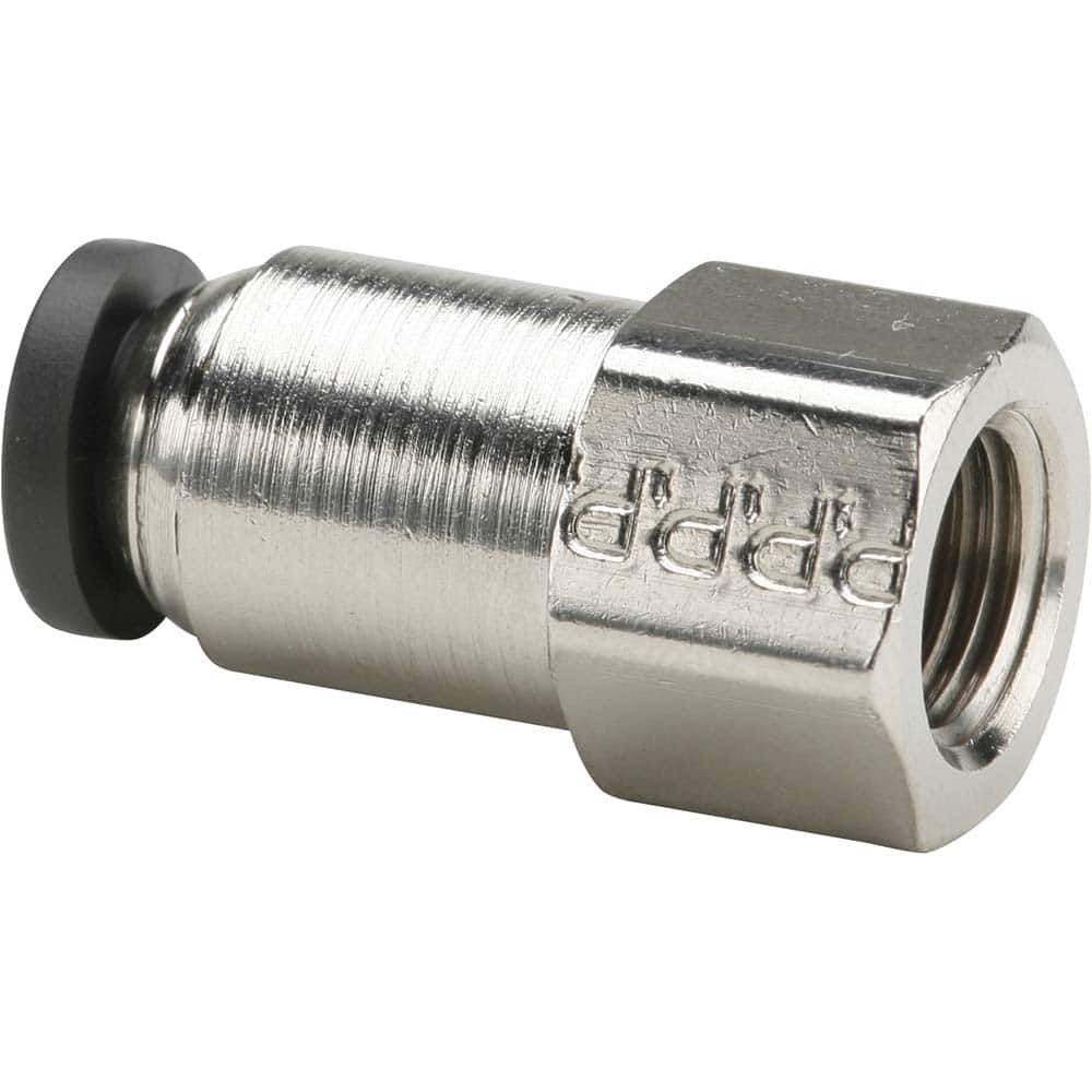 Parker - Metal Push-To-Connect Tube Fittings Type: Female Connector Tube Outside Diameter (Inch): 3/8 - Exact Tooling