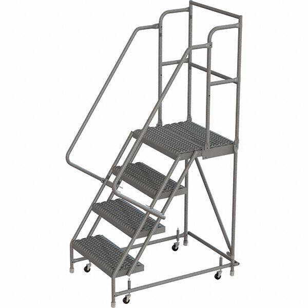 TRI-ARC - Rolling & Wall Mounted Ladders & Platforms Type: Rolling Warehouse Ladder Style: Rolling Platform Ladder - Exact Tooling