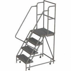 TRI-ARC - Rolling & Wall Mounted Ladders & Platforms Type: Rolling Warehouse Ladder Style: Rolling Platform Ladder - Exact Tooling