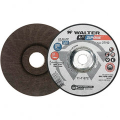 WALTER Surface Technologies - Depressed-Center Wheels Wheel Diameter (Inch): 7 Wheel Thickness (Inch): 3/64 - Exact Tooling