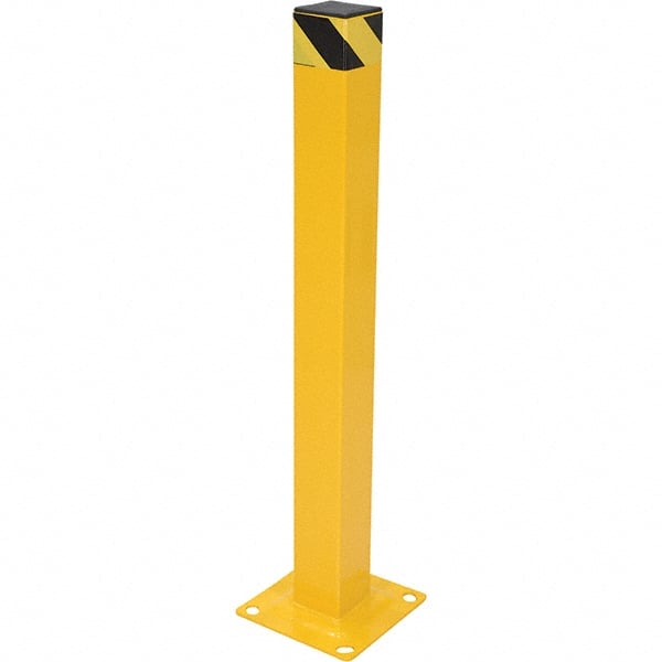 Vestil - 4" Diam x 42" High, Yellow Steel Bollard - Exact Tooling