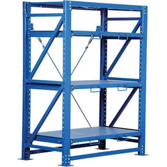 Vestil - 4 Shelf Steel Shelving - 6,000 Lb Capacity, 57" Wide x 80" High x 32" Deep, Stainless Steel - Exact Tooling