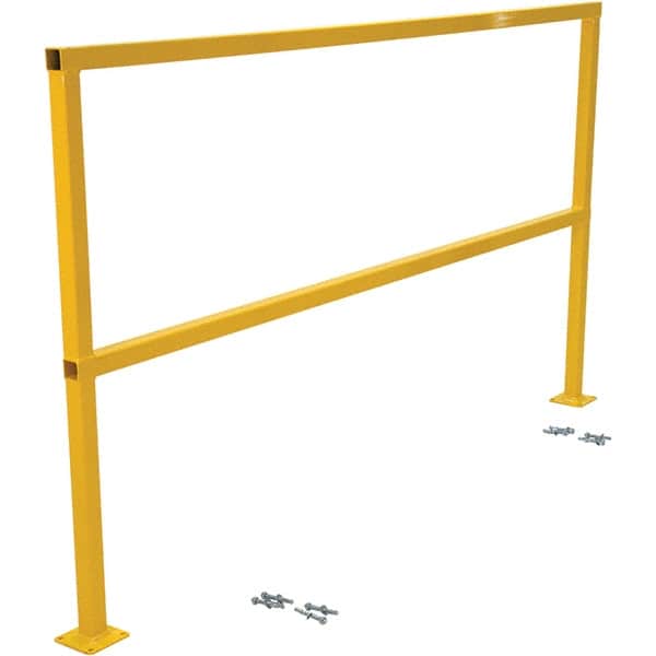 Vestil - 4" Long x 42" High, Steel Square Handrails - Exact Tooling