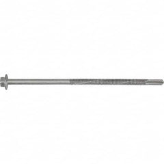 DeWALT Anchors & Fasteners - #12-24, Hex Washer Head, Hex Drive, 1-1/4" Length Under Head, #5 Point, Self Drilling Screw - Exact Tooling